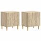 vidaXL Κομοδίνο 2 τεμ. Sonoma Δρυς 43 x 34,5 x 50 εκ