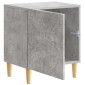 vidaXL Κομοδίνο Γκρι Σκυροδέματος 43 x 34,5 x 50 εκ Επεξεργασμένο Ξύλο