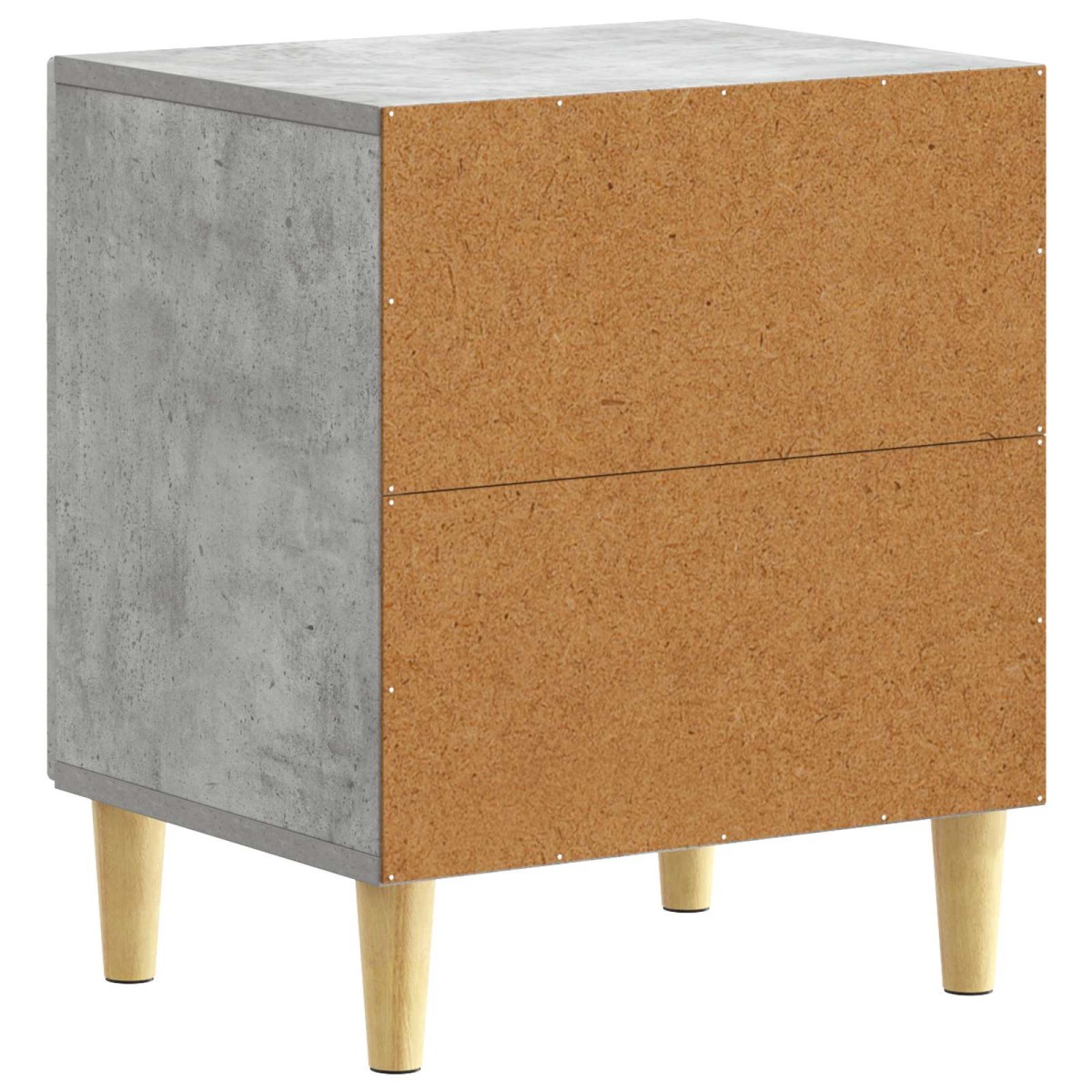 vidaXL Κομοδίνο 2 τεμ. Γκρι Σκυροδέματος 43 x 34,5 x 50 εκ
