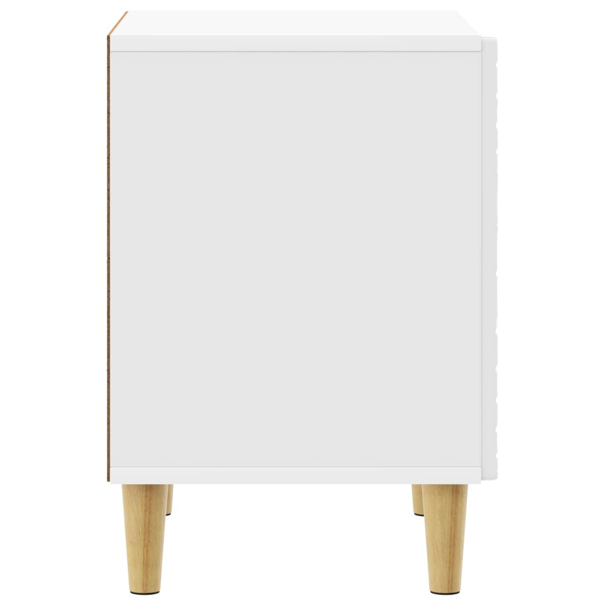vidaXL Κομοδίνο 2 τεμ. Γυαλιστερό Λευκό 43 x 34,5 x 50 εκ