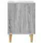 vidaXL Κομοδίνο Γκρι Sonoma 43 x 34,5 x 50 εκ Επεξεργασμένο Ξύλο
