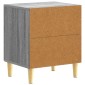 vidaXL Κομοδίνο Γκρι Sonoma 43 x 34,5 x 50 εκ Επεξεργασμένο Ξύλο