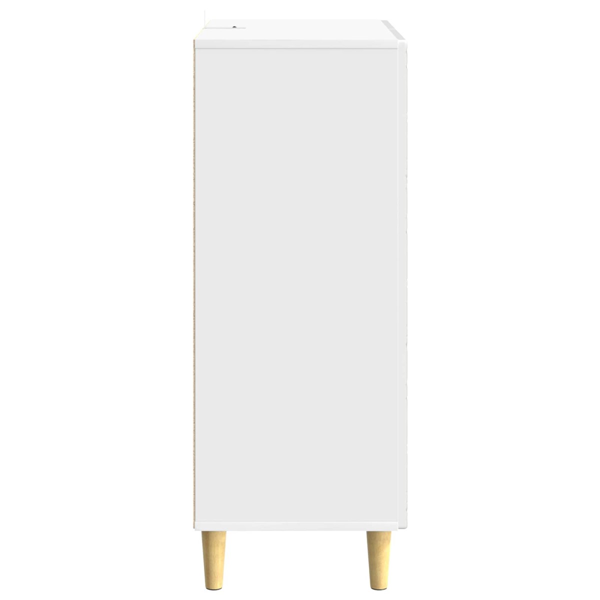 vidaXL Πλαϊνό γραφείο Γυαλιστερό Λευκό 66 x 34,5 x 90 εκ