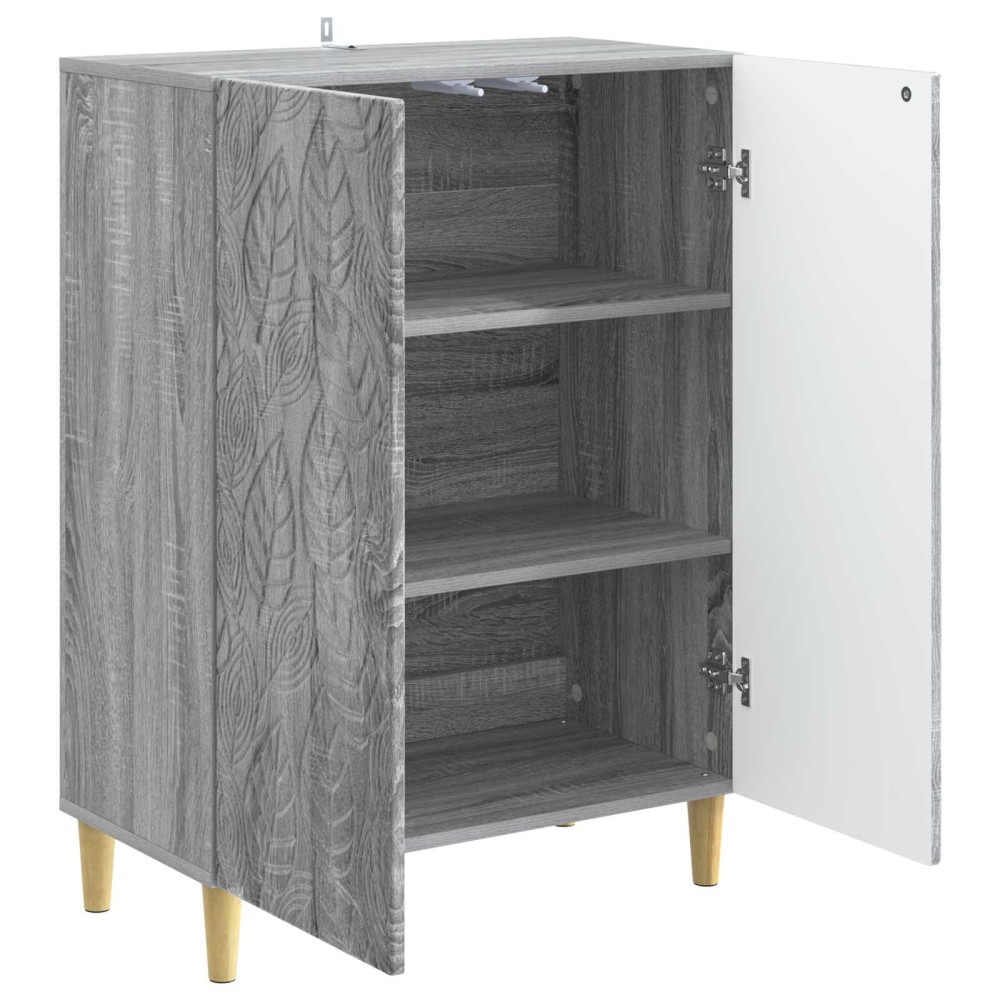 vidaXL Πλαϊνό γραφείο Γκρι Sonoma 66 x 34,5 x 90 εκ Επεξεργασμένο Ξύλο