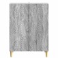 vidaXL Πλαϊνό γραφείο Γκρι Sonoma 66 x 34,5 x 90 εκ Επεξεργασμένο Ξύλο