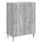 vidaXL Πλαϊνό γραφείο Γκρι Sonoma 66 x 34,5 x 90 εκ Επεξεργασμένο Ξύλο