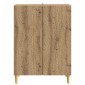 vidaXL Πλαϊνό γραφείο Artisan Δρυς 66 x 34,5 x 90 εκ