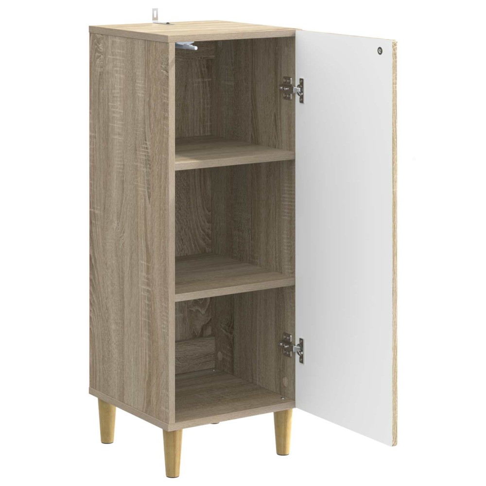 vidaXL Πλαϊνό γραφείο Sonoma Δρυς 33 x 34,5 x 90 εκ Επεξεργασμένο Ξύλο