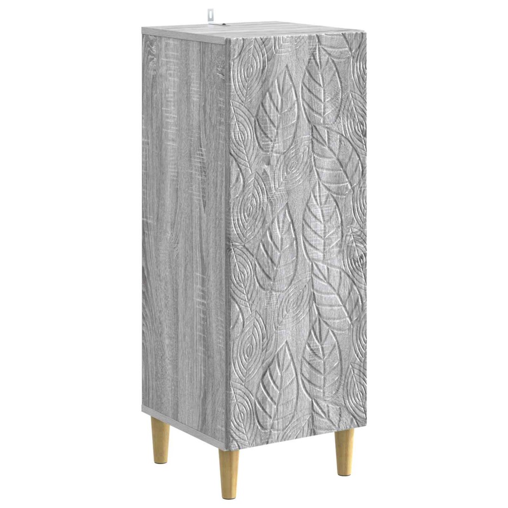 vidaXL Πλαϊνό γραφείο Γκρι Sonoma 33 x 34,5 x 90 εκ Επεξεργασμένο Ξύλο