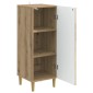 vidaXL Πλαϊνό γραφείο Artisan Δρυς 33 x 34,5 x 90 εκ