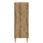 vidaXL Πλαϊνό γραφείο Artisan Δρυς 33 x 34,5 x 90 εκ
