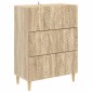 vidaXL Ντουλάπι με Συρτάρια Sonoma Δρυς 66 x 34,5 x 90 εκ