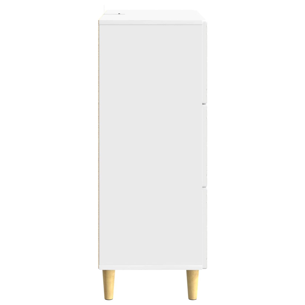 vidaXL Ντουλάπι με Συρτάρια Γυαλιστερό Λευκό 66 x 34,5 x 90 εκ
