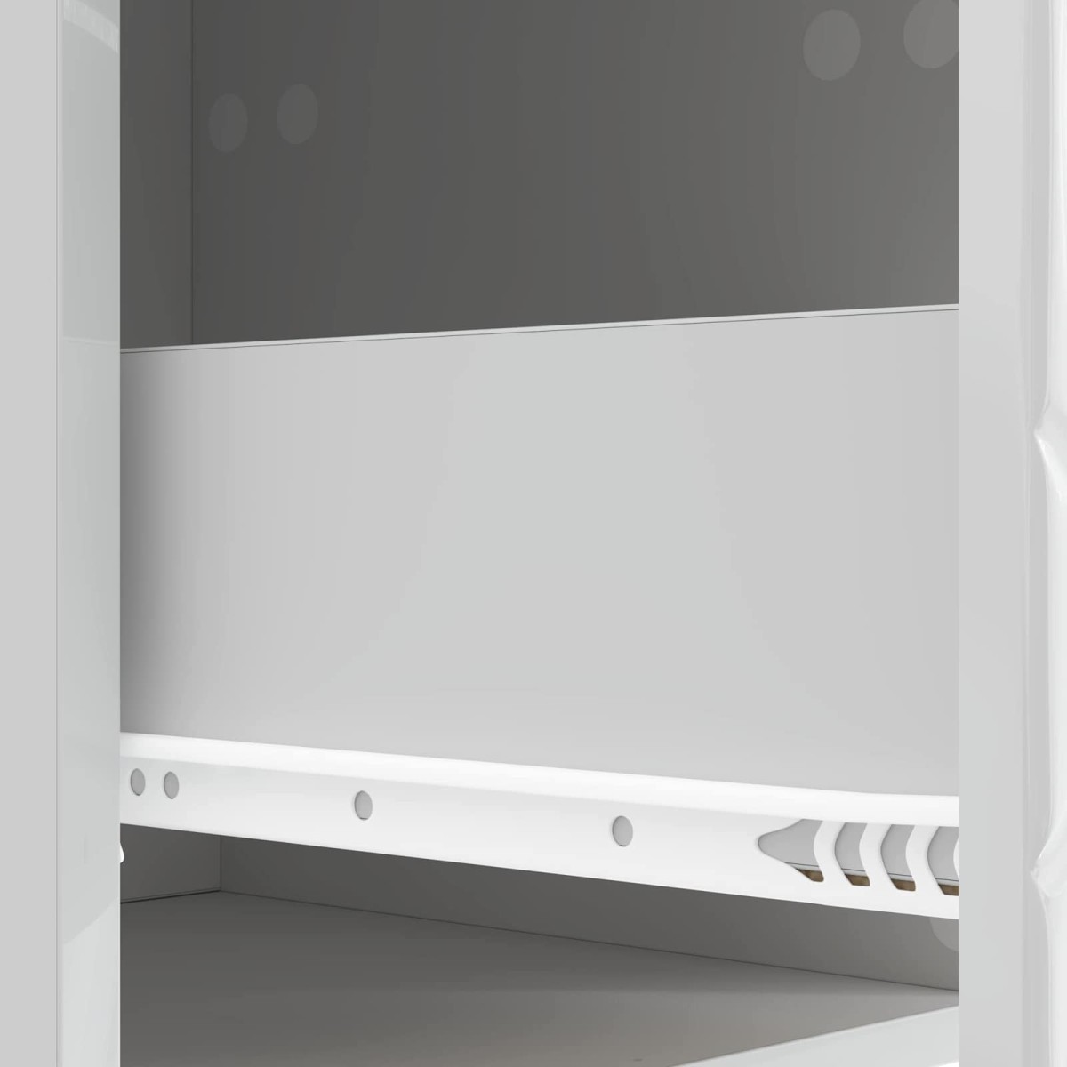 vidaXL Ντουλάπι με Συρτάρια Γυαλιστερό Λευκό 66 x 34,5 x 90 εκ