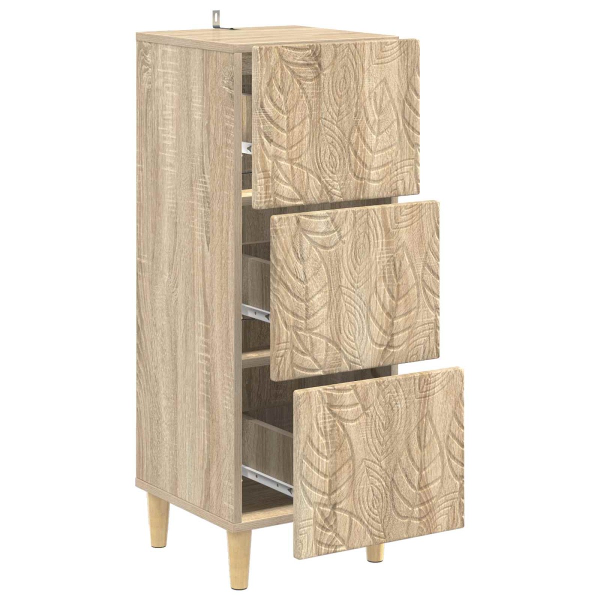 vidaXL Ντουλάπι με Συρτάρια Sonoma Δρυς 33 x 34,5 x 90 εκ