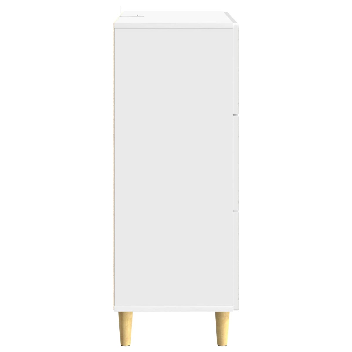 vidaXL Ντουλάπι με Συρτάρια Γυαλιστερό Λευκό 33 x 34,5 x 90 εκ