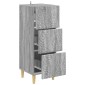 vidaXL Ντουλάπι με Συρτάρια Γκρι Sonoma 33 x 34,5 x 90 εκ