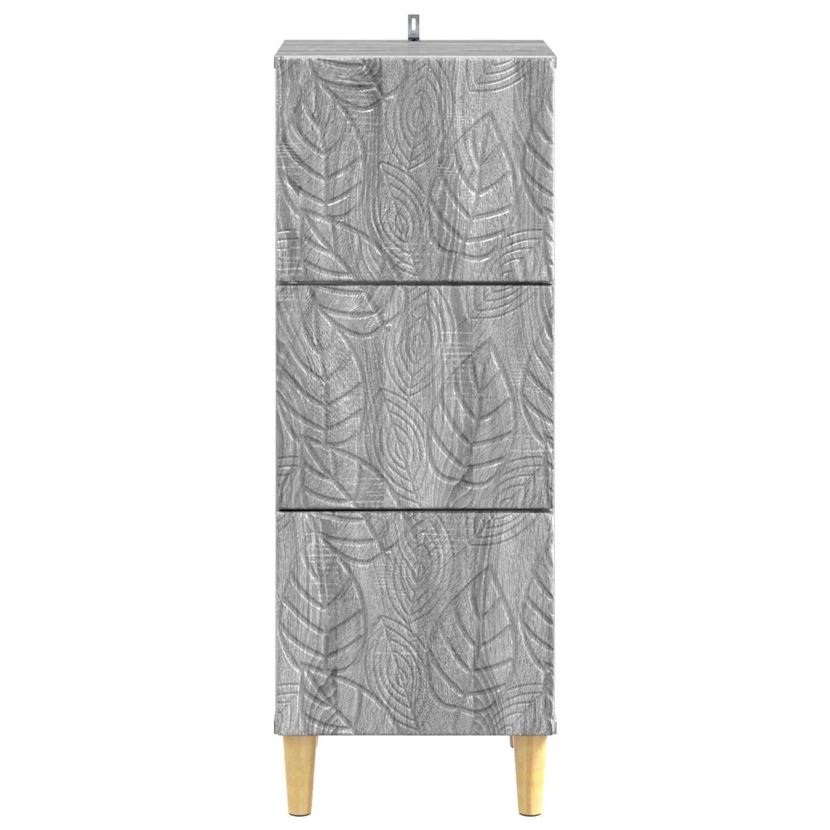 vidaXL Ντουλάπι με Συρτάρια Γκρι Sonoma 33 x 34,5 x 90 εκ