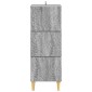 vidaXL Ντουλάπι με Συρτάρια Γκρι Sonoma 33 x 34,5 x 90 εκ
