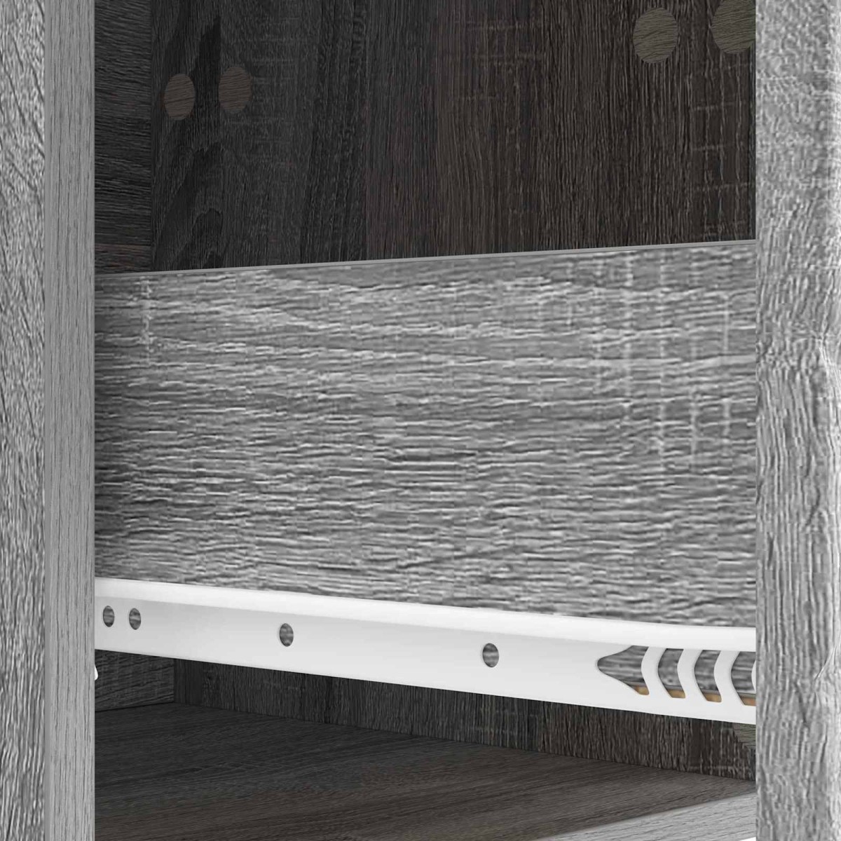 vidaXL Ντουλάπι με Συρτάρια Γκρι Sonoma 33 x 34,5 x 90 εκ