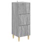 vidaXL Ντουλάπι με Συρτάρια Γκρι Sonoma 33 x 34,5 x 90 εκ