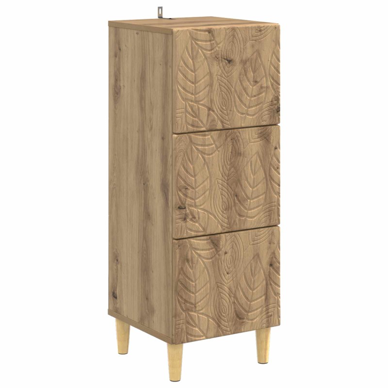 vidaXL Ντουλάπι με Συρτάρια 33 x 34,5 x 90 εκ Επεξεργασμένο Ξύλο