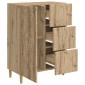 vidaXL Πλαϊνό γραφείο Artisan Δρυς 66 x 34,5 x 90 εκ