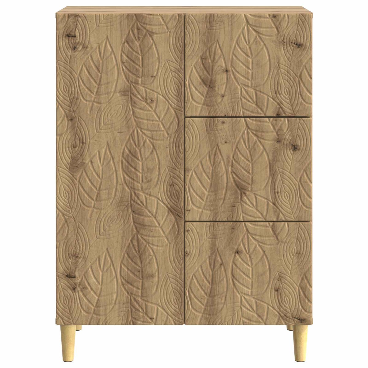 vidaXL Πλαϊνό γραφείο Artisan Δρυς 66 x 34,5 x 90 εκ