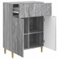 vidaXL Πλαϊνό γραφείο Γκρι Sonoma 66 x 34,5 x 90 εκ Επεξεργασμένο Ξύλο