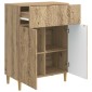 vidaXL Πλαϊνό γραφείο Artisan Δρυς 66 x 34,5 x 90 εκ