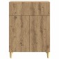 vidaXL Πλαϊνό γραφείο Artisan Δρυς 66 x 34,5 x 90 εκ