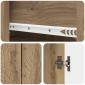 vidaXL Πλαϊνό γραφείο Artisan Δρυς 66 x 34,5 x 90 εκ
