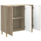 vidaXL Πλαϊνό γραφείο Sonoma Δρυς 89 x 34,5 x 80 εκ Επεξεργασμένο Ξύλο