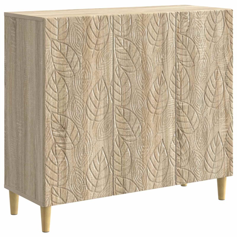 vidaXL Πλαϊνό γραφείο Sonoma Δρυς 89 x 34,5 x 80 εκ Επεξεργασμένο Ξύλο