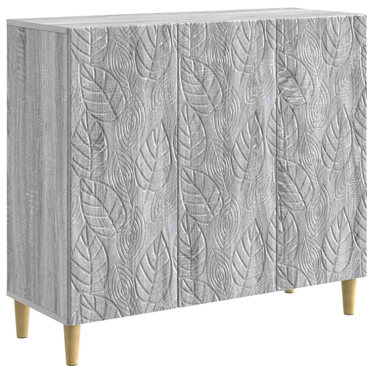 vidaXL Πλαϊνό γραφείο Γκρι Sonoma 89 x 34,5 x 80 εκ Επεξεργασμένο Ξύλο