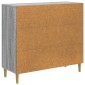 vidaXL Πλαϊνό γραφείο Γκρι Sonoma 89 x 34,5 x 80 εκ Επεξεργασμένο Ξύλο