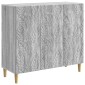 vidaXL Πλαϊνό γραφείο Γκρι Sonoma 89 x 34,5 x 80 εκ Επεξεργασμένο Ξύλο