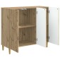 vidaXL Πλαϊνό γραφείο Artisan Δρυς 89 x 34,5 x 80 εκ