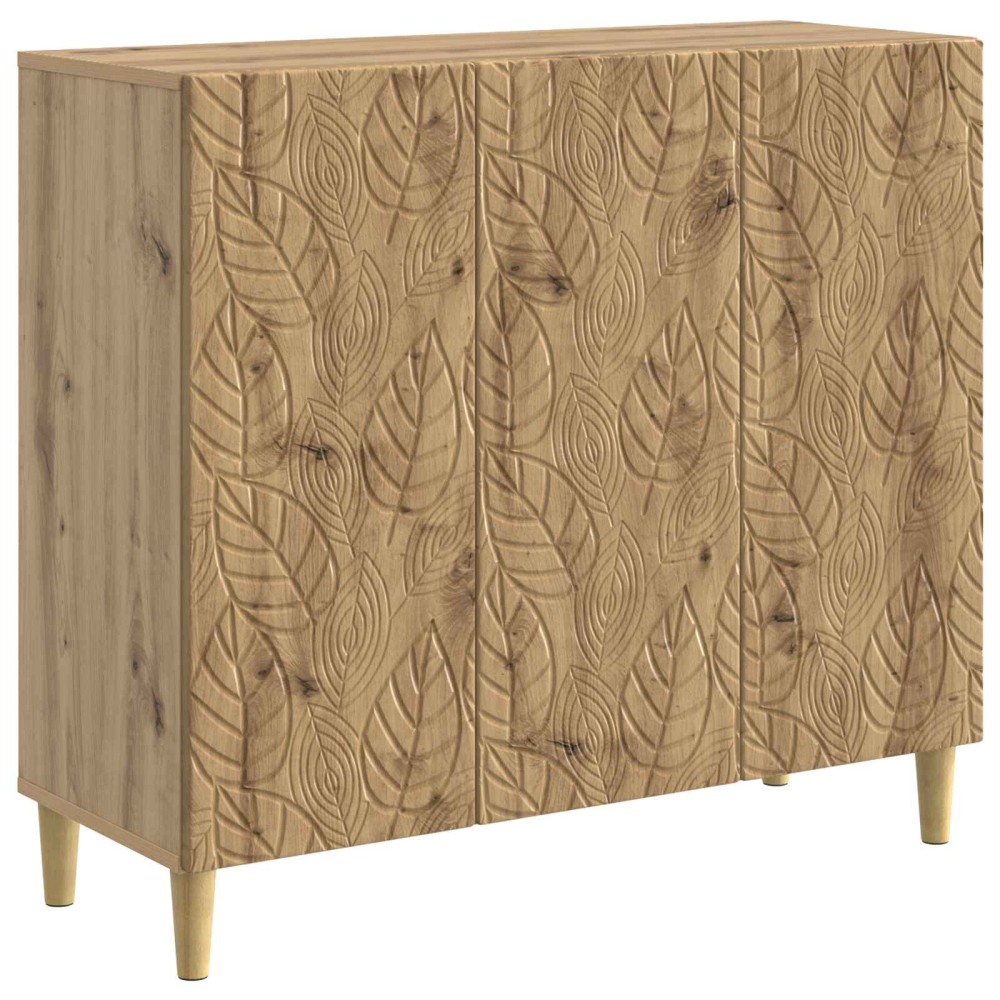 vidaXL Πλαϊνό γραφείο Artisan Δρυς 89 x 34,5 x 80 εκ