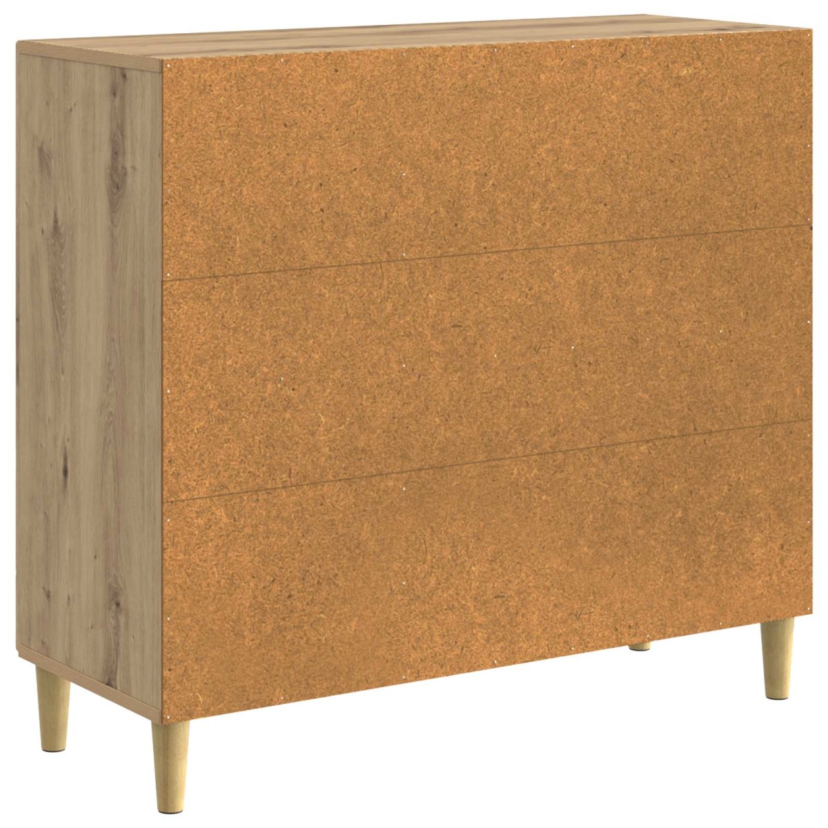 vidaXL Πλαϊνό γραφείο Artisan Δρυς 89 x 34,5 x 80 εκ