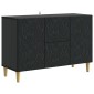 vidaXL Πλαϊνό γραφείο Μαύρο 89 x 34,5 x 60 εκ. Επεξεργασμένο Ξύλο