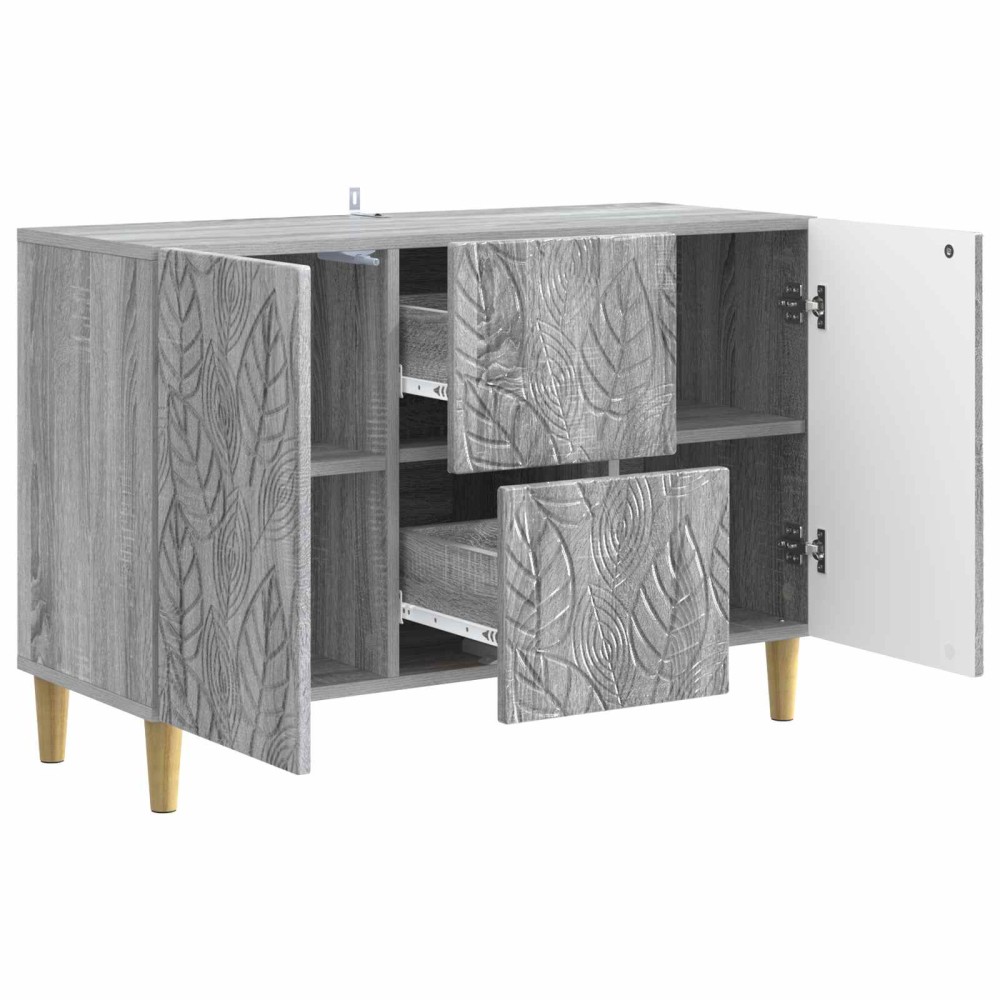 vidaXL Πλαϊνό γραφείο Γκρι Sonoma 89 x 34,5 x 60 εκ.