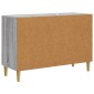 vidaXL Πλαϊνό γραφείο Γκρι Sonoma 89 x 34,5 x 60 εκ.