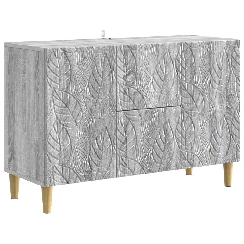 vidaXL Πλαϊνό γραφείο Γκρι Sonoma 89 x 34,5 x 60 εκ.