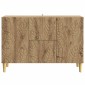 vidaXL Πλαϊνό γραφείο Artisan Δρυς 89 x 34,5 x 60 εκ.