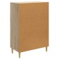 vidaXL Πλαϊνό γραφείο Sonoma Δρυς 66 x 34,5 x 95 εκ.