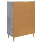 vidaXL Πλαϊνό γραφείο Γκρι Σκυροδέματος 66 x 34,5 x 95 εκ.