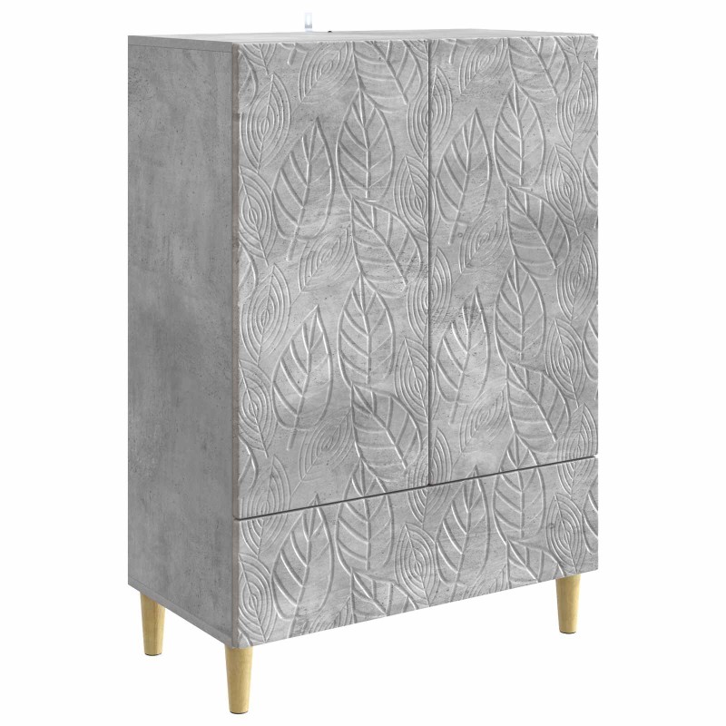 vidaXL Πλαϊνό γραφείο Γκρι Σκυροδέματος 66 x 34,5 x 95 εκ.