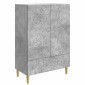 vidaXL Πλαϊνό γραφείο Γκρι Σκυροδέματος 66 x 34,5 x 95 εκ.