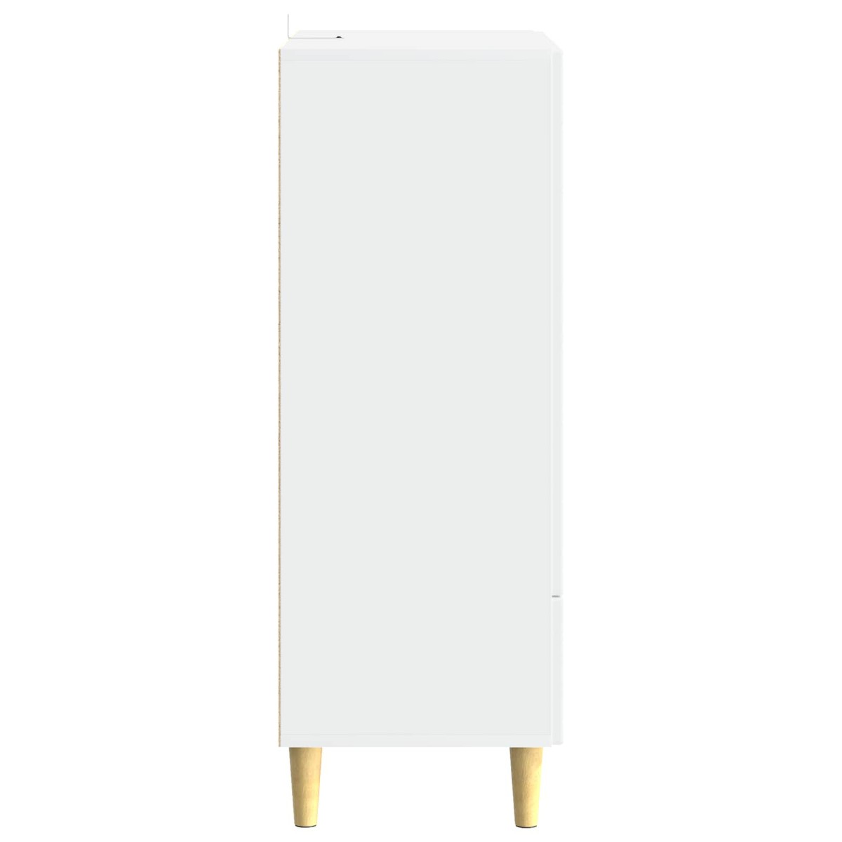 vidaXL Πλαϊνό γραφείο Γυαλιστερό Λευκό 66 x 34,5 x 95 εκ.